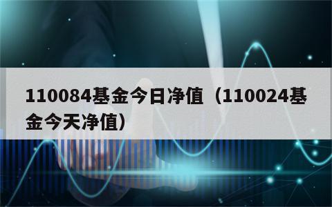 110084基金今日净值（110024基金今天净值）