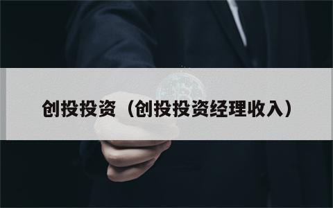 创投投资（创投投资经理收入）