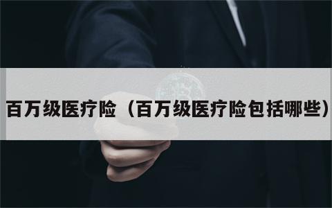 百万级医疗险（百万级医疗险包括哪些）