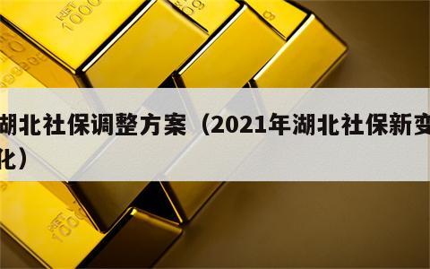 湖北社保调整方案（2021年湖北社保新变化）