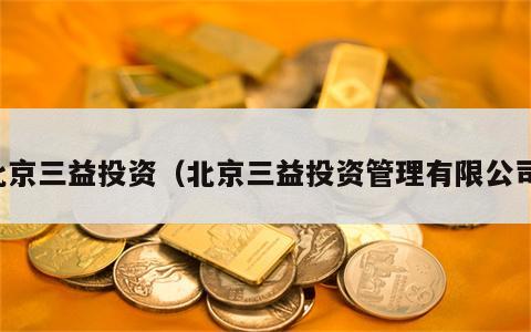 北京三益投资（北京三益投资管理有限公司）