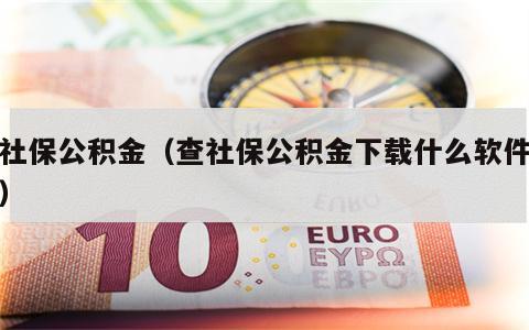 查社保公积金（查社保公积金下载什么软件最好）