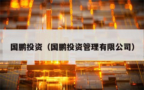 国鹏投资（国鹏投资管理有限公司）