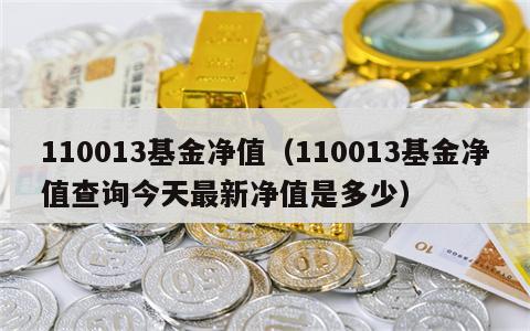 110013基金净值（110013基金净值查询今天最新净值是多少）