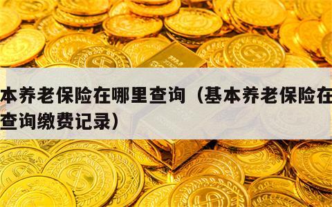 基本养老保险在哪里查询（基本养老保险在哪里查询缴费记录）