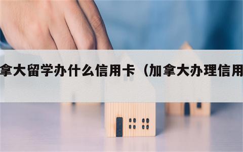 加拿大留学办什么信用卡（加拿大办理信用卡）