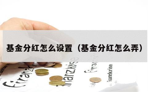 基金分红怎么设置（基金分红怎么弄）