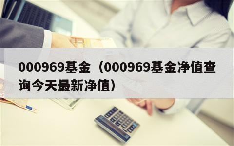 000969基金（000969基金净值查询今天最新净值）