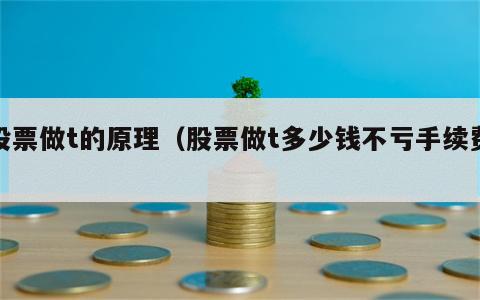 股票做t的原理（股票做t多少钱不亏手续费）