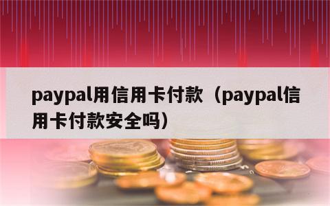 paypal用信用卡付款（paypal信用卡付款安全吗）