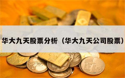 华大九天股票分析（华大九天公司股票）