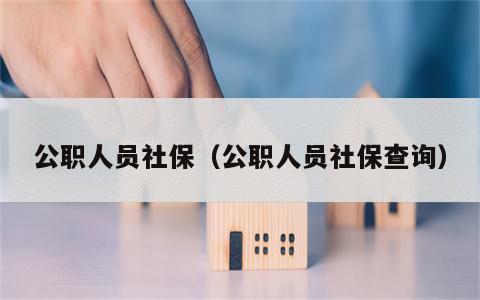 公职人员社保（公职人员社保查询）