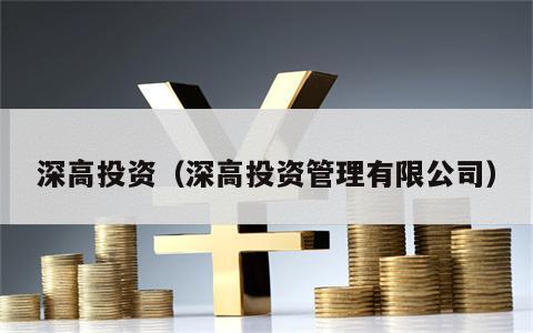 深高投资（深高投资管理有限公司）