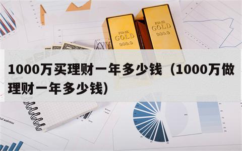 1000万买理财一年多少钱（1000万做理财一年多少钱）