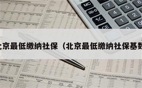 北京最低缴纳社保（北京最低缴纳社保基数）