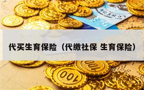代买生育保险（代缴社保 生育保险）