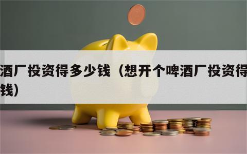啤酒厂投资得多少钱（想开个啤酒厂投资得多少钱）