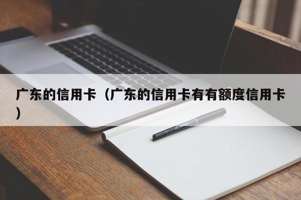 广东的信用卡（广东的信用卡有有额度信用卡）