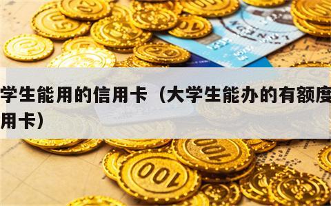 大学生能用的信用卡（大学生能办的有额度的信用卡）