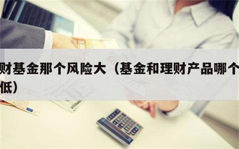 理财基金那个风险大（基金和理财产品哪个风险低）