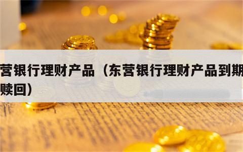 东营银行理财产品（东营银行理财产品到期怎么赎回）