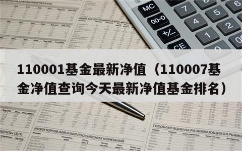 110001基金最新净值（110007基金净值查询今天最新净值基金排名）