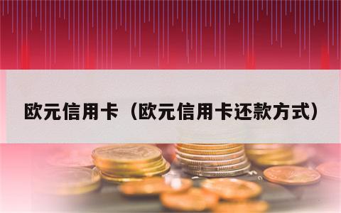 欧元信用卡（欧元信用卡还款方式）