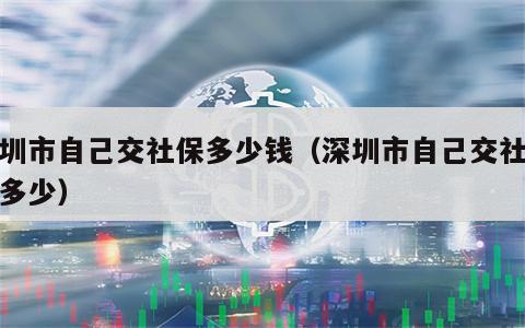 深圳市自己交社保多少钱（深圳市自己交社保交多少）