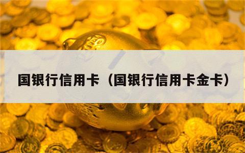 国银行信用卡（国银行信用卡金卡）