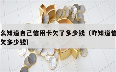 怎么知道自己信用卡欠了多少钱（咋知道信用卡欠多少钱）