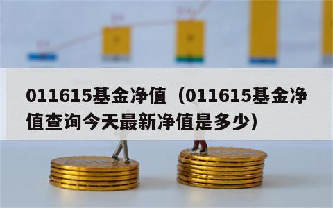 011615基金净值（011615基金净值查询今天最新净值是多少）