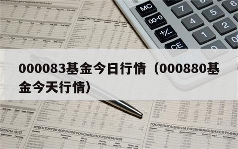 000083基金今日行情（000880基金今天行情）