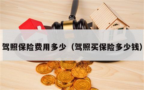 驾照保险费用多少（驾照买保险多少钱）