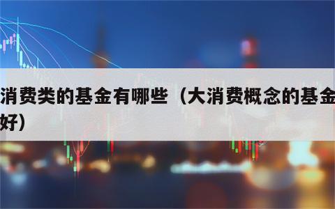 大消费类的基金有哪些（大消费概念的基金哪只好）