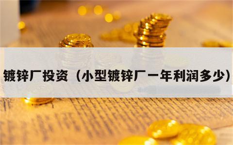 镀锌厂投资（小型镀锌厂一年利润多少）