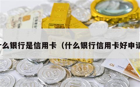 什么银行是信用卡（什么银行信用卡好申请）