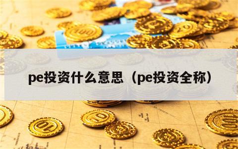 pe投资什么意思（pe投资全称）