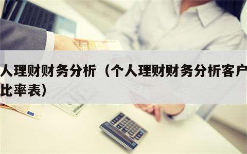 个人理财财务分析（个人理财财务分析客户财务比率表）