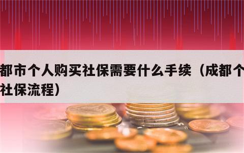 成都市个人购买社保需要什么手续（成都个人买社保流程）