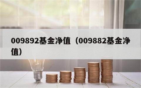 009892基金净值（009882基金净值）