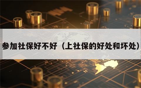 参加社保好不好（上社保的好处和坏处）