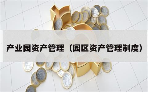 产业园资产管理（园区资产管理制度）