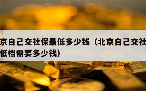 北京自己交社保最低多少钱（北京自己交社保最低档需要多少钱）