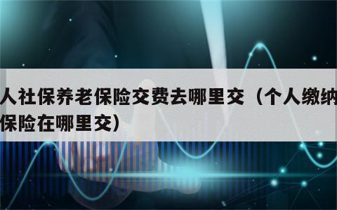 个人社保养老保险交费去哪里交（个人缴纳养老保险在哪里交）