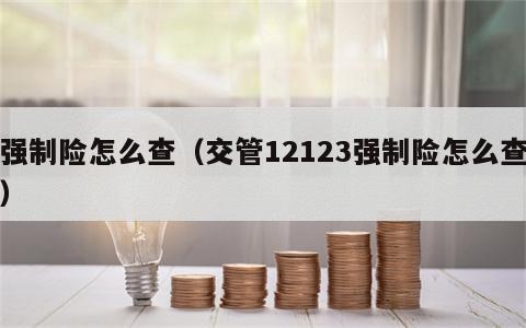 强制险怎么查（交管12123强制险怎么查）