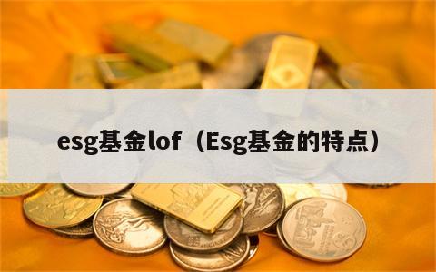 esg基金lof（Esg基金的特点）