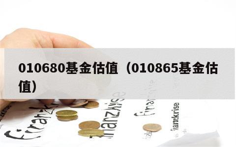 010680基金估值（010865基金估值）