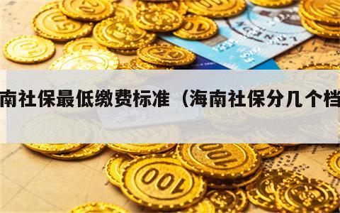 海南社保最低缴费标准（海南社保分几个档次）