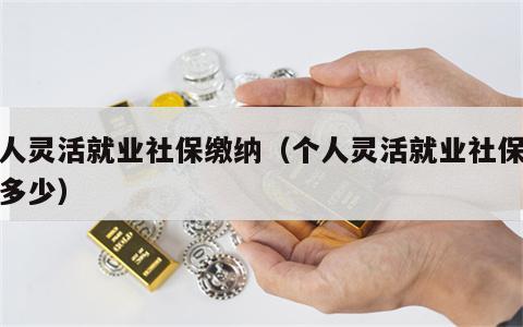 个人灵活就业社保缴纳（个人灵活就业社保缴纳多少）