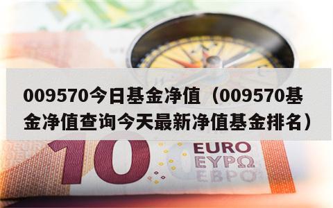 009570今日基金净值（009570基金净值查询今天最新净值基金排名）